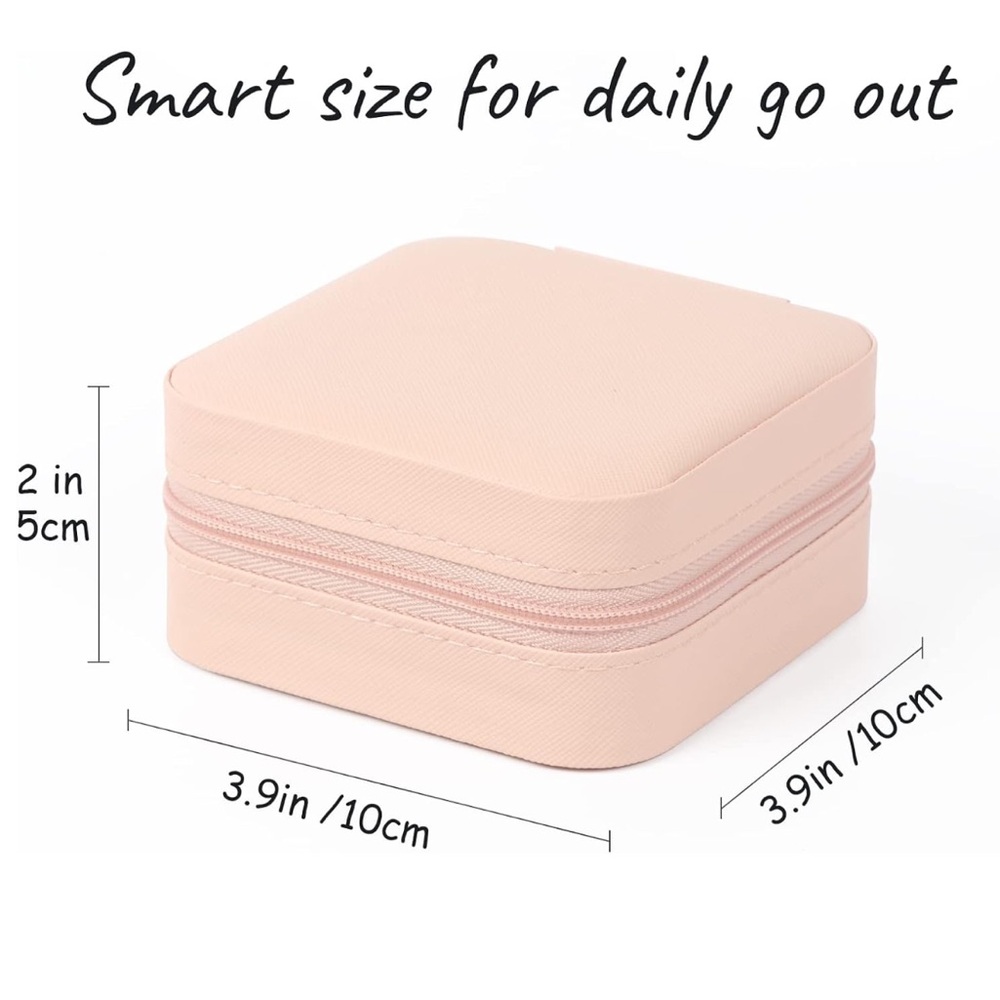 Mini Portable Pink Travel Jewelry Case - Picture 5 of 10